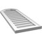 Ekena Millwork Octagonal Top Surface Mount PVC Gable Vent w/ 2"W x 1-1/2"P Brickmould Frame, 14"W x 38"H GVPOT14X3802SN - alternate 4